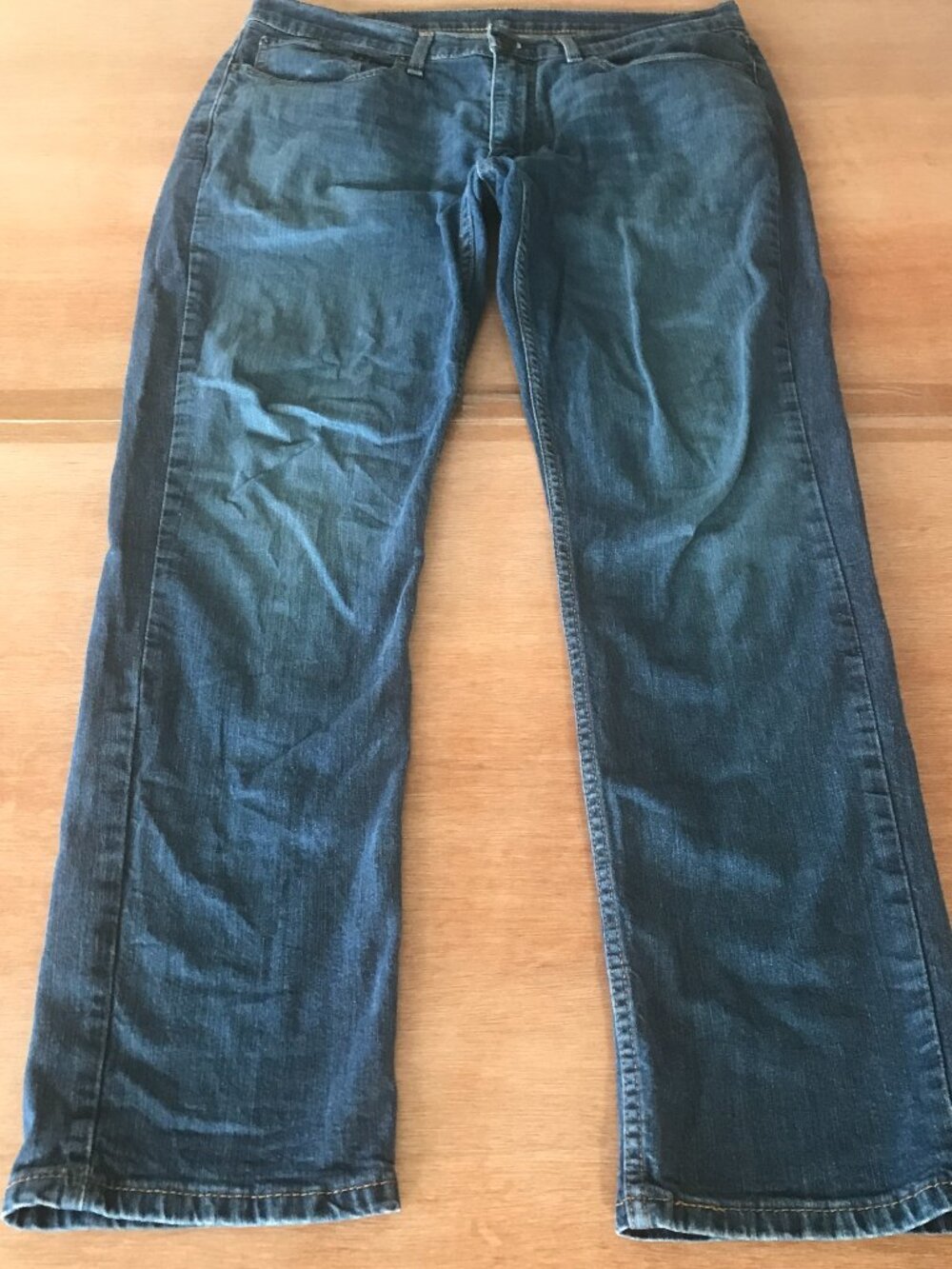 Levi's 514 Straight Leg Jeans Men 36x30 Blue Mid Rise Medium Wash Stretch 20101